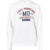 MO Sweater majica 'Mimo' plava / tamno crvena / bijela