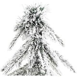  Božićno drvce s 300 LED svjetlima Bijelo 210 cm PE i čelik | shoptok.hr