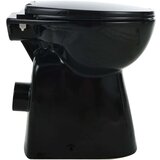 Brez Toaletna školjka bez ruba 7 cm viša keramička crna | shoptok.hr