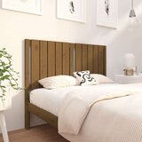  Posteljno vzglavje medeno rjavo 125,5x4x100 cm trdna borovina, (20644948) | Shoptok.si