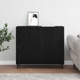  Kreveta Crni hrast 90 x 34 x 80 cm Konstruirano drvo | shoptok.hr