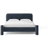 Micadoni Temno modra oblazinjena zakonska postelja z letvenim dnom 180x200 cm Vera – | Shoptok.si