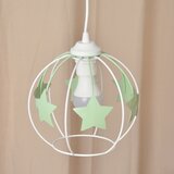  Dečiji luster na sajli STARS 1xE27/15W/230V zelena/bela | Eponuda.com