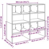  Stalci za cipele 2 kom koji se mogu složiti betonski sivi | shoptok.hr