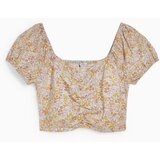 CA Ženska majica sa cvetnim dezenom, Crop top, Šarena