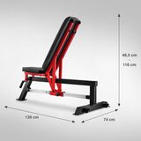  L5166 podesiva klupa za vježbanje polumobiteljska hms | shoptok.hr