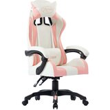 vidaXL Racing stol roza umetno usnje Cene