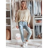 DStreet Spodnie damskie jeansowe skinny ze zdobieniem LUMITTA niebieskie | Shoptok.si