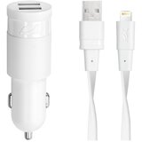 Auto punjač RivaPower VA4225 WD2 White 3,4A / 2xUSB + kabel MFi Lightning 1.2m | shoptok.hr