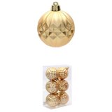 Molarem Home Set od 6 kuglica za božićno drvce - 6 cm, zlatna Cijene