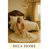 Mila Home Luxury Bež podaljšana posteljnina za zakonsko posteljo iz renforce bombaža 240x220 cm Amalia Striped – | Shoptok.si