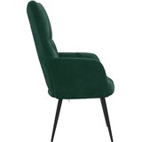  Stolica za opuštanje tamnozelena baršunasta | shoptok.hr