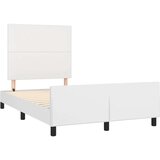 Posteljni okvir z vzglavjem bela 120x200 cm umetno usnje, (20788142) | Shoptok.si