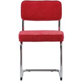 Unique Furniture Rdeč jedilni stol iz rebrastega žameta Rupert – | Shoptok.si