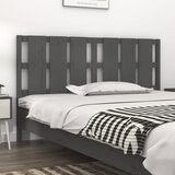  Uzglavlje za krevet sivo 165,5 x 4 x 100 cm od masivne borovine | shoptok.hr