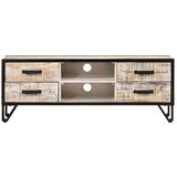 Maison Chic TV omarica - TV stojalo - Televizijska omarica 110x30x41 cm trden akacijev les, (21700647) Cene