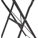 Bistro Stol Antracit Ø 50 x 71 cm Čelik s prahom | shoptok.hr