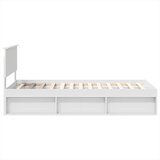  Okvir za krevet Bijelo 75 x 190 cm Konstruirano drvo | shoptok.hr
