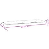 vidaXL Blazina za vrtno klop bež 180x50x7 cm oxford tkanina | Shoptok.si