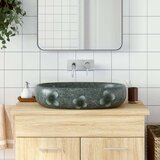 Nadgradni umivaonik plavi ovalni 59 x 40 x 14 cm keramički | shoptok.hr