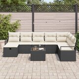  Set sofe 9 kom. 8-Broj sjedala Crna i Krema poliratan | shoptok.hr