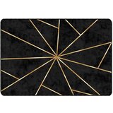 Maison Chic Preproga, Rug pralna črna in zlata 160x230 cm protizdrsna, (22121546) | Shoptok.si