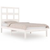  The Living Store Posteljni okvir bel iz trdne borovine 90x190 cm - Posteljni Okvir, (21524753) | Shoptok.si