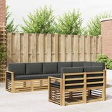  Set vanjskih sofa 8 pcs Bijela i antracit 306 x 128,5 x 73 cm | shoptok.hr