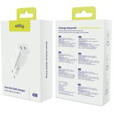 ALLITY zidni punjač GaN PD QC ATC-01-45WCC 2x USB-C 45W bijeli | shoptok.hr