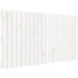 Maison Chic stensko posteljno vzglavje - vzglavna omarica - nočna omarica belo 127,5x3x60 cm trdna borovina, (21706613) | Shoptok.si
