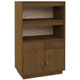 Maison Chic Visoka omara - Komoda - Predalnik medeno rjava 67x40x108,5 cm trdna borovina, (21722680) Cene