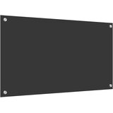  Kuhinjski zid Tamno siva 90 x 50 cm Staklo otporno na udarce | shoptok.hr