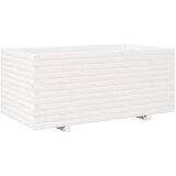  Vrtna sadilica bijela 110x60x49,5 cm od masivne borovine | shoptok.hr