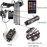  rgb ambijentalna led traka za auto 12V – muzika mod, daljinski Cene
