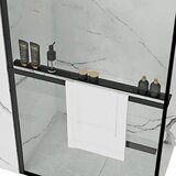 REA Bath Držalo za brisače EVO BLACK za stene prhe | Shoptok.si