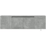  Zidni TV ormarić s LED svjetlima boja betona 135x31x39,5 cm | Eponuda.com