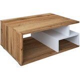 MID.YOU KLUBSKA MIZA, bela, medeni hrast | Shoptok.si