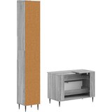  Set kupaonskih ormara od 2 dijela HAARLEM Siva Sonoma | shoptok.hr