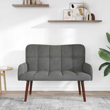 SOFA za dvije osobe Tamnosiva 115 x 61 x 87 cm Baršun | shoptok.hr