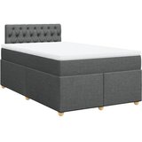  Krevet s oprugama i madracem tamnosivi 120 x 200 cm od tkanine | shoptok.hr