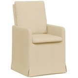  Trpezarijske stolice 2 pcs Krema 57 x 67 x 98 cm tkanina | Eponuda.ba