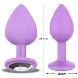 LATETOBED Afterdark Sparkly Butt Plug Lilac S - S 7.5cm x 2.6cm | shoptok.hr
