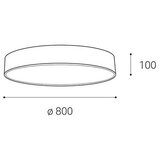  LED2 - prigušiva LED plafonsko svetlo MONO LED/100W/230V 3000K/4000K bela | Eponuda.com