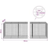  Gabion s žicom debljine 3 5 mm i mrežom 5x2 5 cm 700x100x100 cm - 100 cm 100 cm 700 cm | shoptok.hr