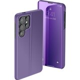 AVIZAR Zaščitni ovitek za Galaxy S26 Ultra Clear View z video stojalom, Temno vijolična, (5000189778) | Shoptok.si