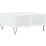  Stolić za kavu bijeli 60 x 60 x 30 cm od konstruiranog drva Bijela | shoptok.hr