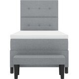  s opruga kutije Svijetlo siva 80 x 200 cm tkanina | shoptok.hr