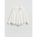 Reserved Bluza s ovratnikom - bijela | shoptok.hr