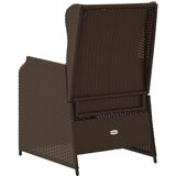  Vrtna klupa 2 pcs Smeđa poliratan | shoptok.hr