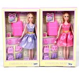 Magic Toys 29cm velika modna lutka s kovčkom in dodatki v dveh različicah | Shoptok.si